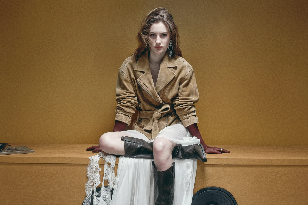 横版皮衣时尚大片