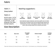 Firelady Fur Italian Sheepskin Leather Jacket Women - Merino Wool Knit Short Coat - Nishino Twilight