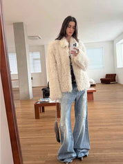 Fireladyfur 3D H-Line Tuscan Curly Fur Coat - Icelandic Bell Sound