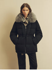 Firelady Fur Women's Fur-Trim Down Parka | Detachable Fox Fur Hood & 90% White Goose Down Fill“Frost Wild”