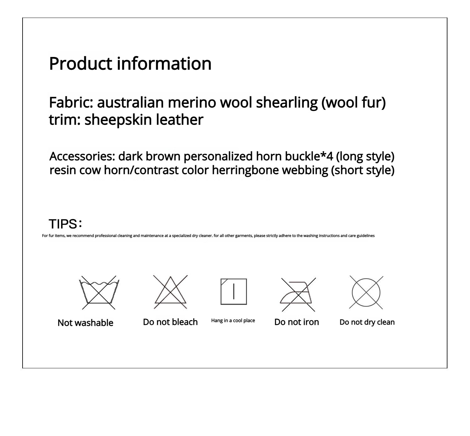 Firelady Fur Women‘s Contrast-Collar Shearling Coat with Shaved Leather Trim & Merino Shearling