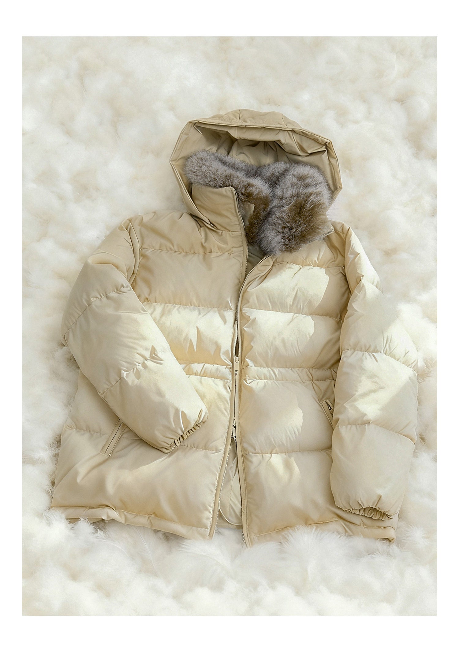 Firelady Fur Women's Fur-Trim Down Parka | Detachable Fox Fur Hood & 90% White Goose Down Fill“Frost Wild”