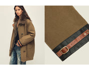 Firelady Fur Women's Goose Down Fur Parka with Detachable Raccoon Fur Hood“Hearthside Simmer”