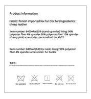 Firelady Fur Women‘s Short Fox Fur Coat | SagaFurs Crown-Grade Ombré Dyed Collar“Chic Sister”