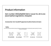 Firelady Fur Women’s Shearling Coat Crafted with Italian Contrast Suede & Tuscan Shearling“Winter Mochi”