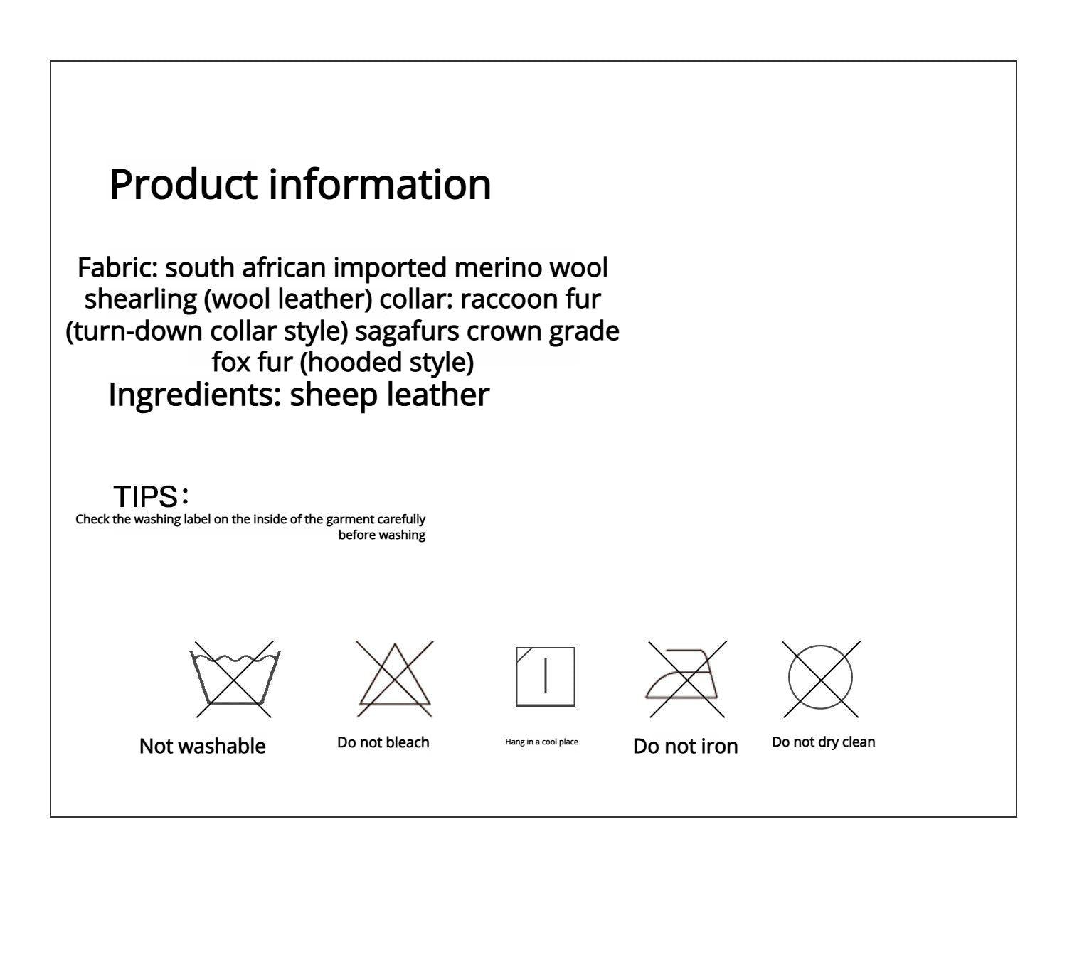 Firelady Fur Women's Merino Shearling Coat | Layered Patch-Dyed Raccoon Fur Collar“Hokkaido Melody”