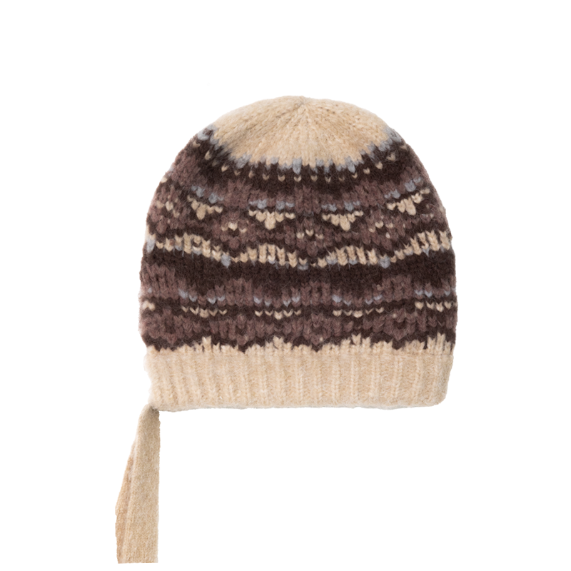 Autumn and winter jacquard knitted hat atmospheric woolen hat