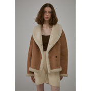 Bella Poetry Reversible Shearling Short Jacket