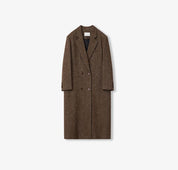 "Desert City" Italian imported wool blended herringbone pattern woolen coat for women autumn and winter