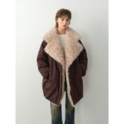 "Modern introduction" detachable toka fur collar fur coat silhouette 90 goose down parka winter