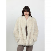 Sea of Love Accompaniment Casual Stand-up Collar Tuscan Sheepskin