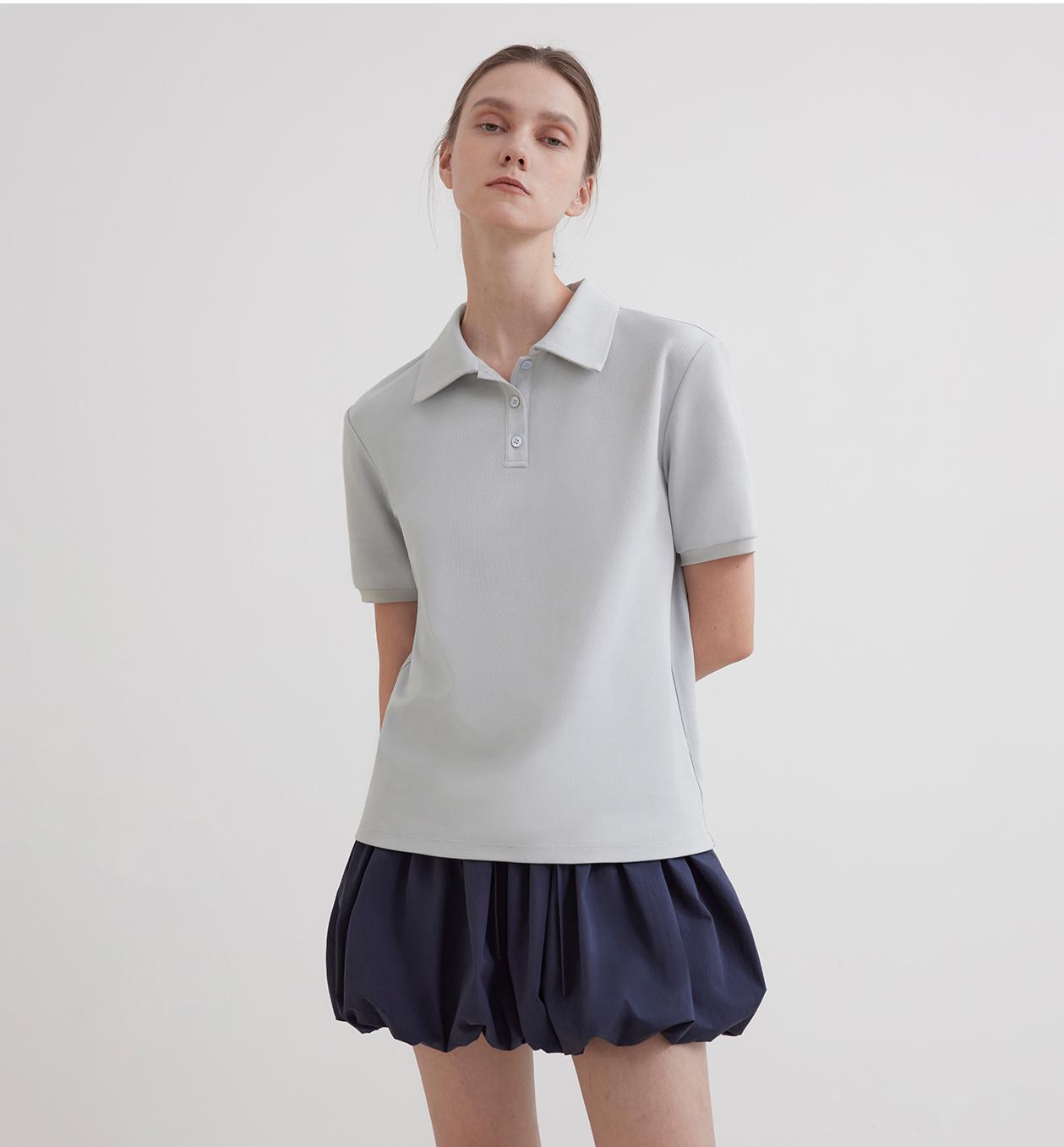 "Graeme" short-sleeved T-shirt with lapel polo shirt