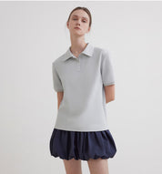 "Graeme" short-sleeved T-shirt with lapel polo shirt