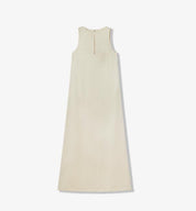 "Corridor Stride" skin-friendly and delicate imported acetate wool slimming hollow neckline A-line dress