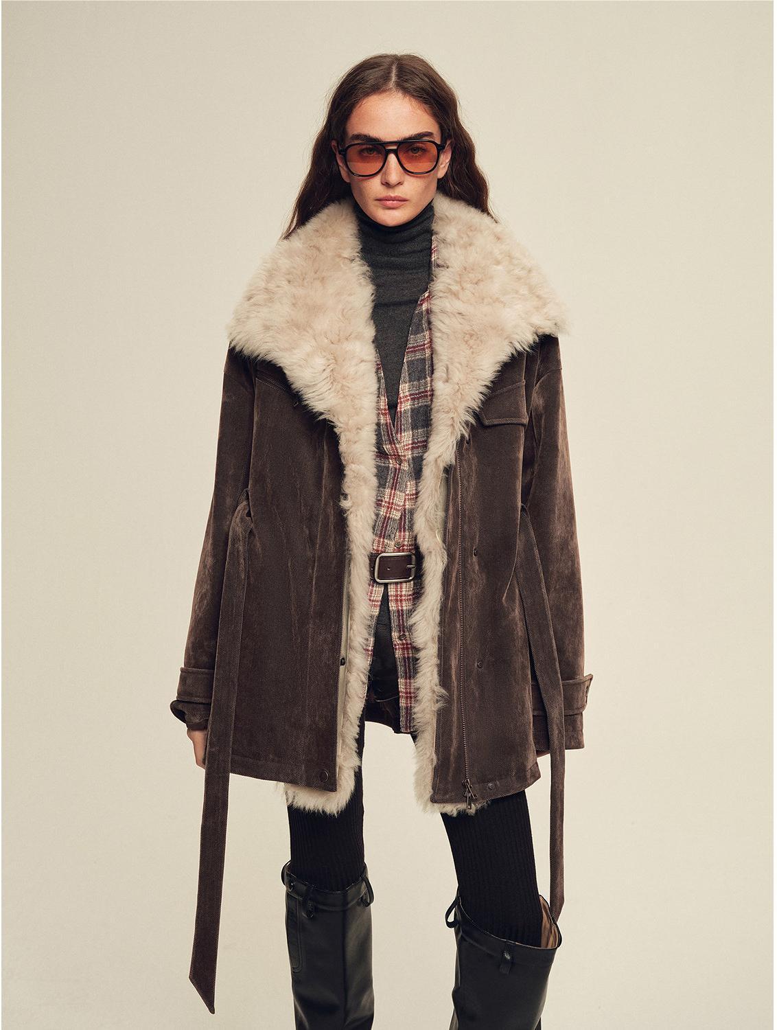 Firelady Fur Women's Goose Down Parka with Detachable Toscana Shearling Collar "Glacier Traveler"