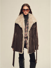 Firelady Fur Women's Goose Down Parka with Detachable Toscana Shearling Collar "Glacier Traveler"