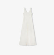 "Simple Love" High Density Modal Mulberry Silk Insert U-neck Vest Dress