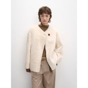 "Urban Home" Imported Merino Wool Fur Sheepskin Jacket for Women