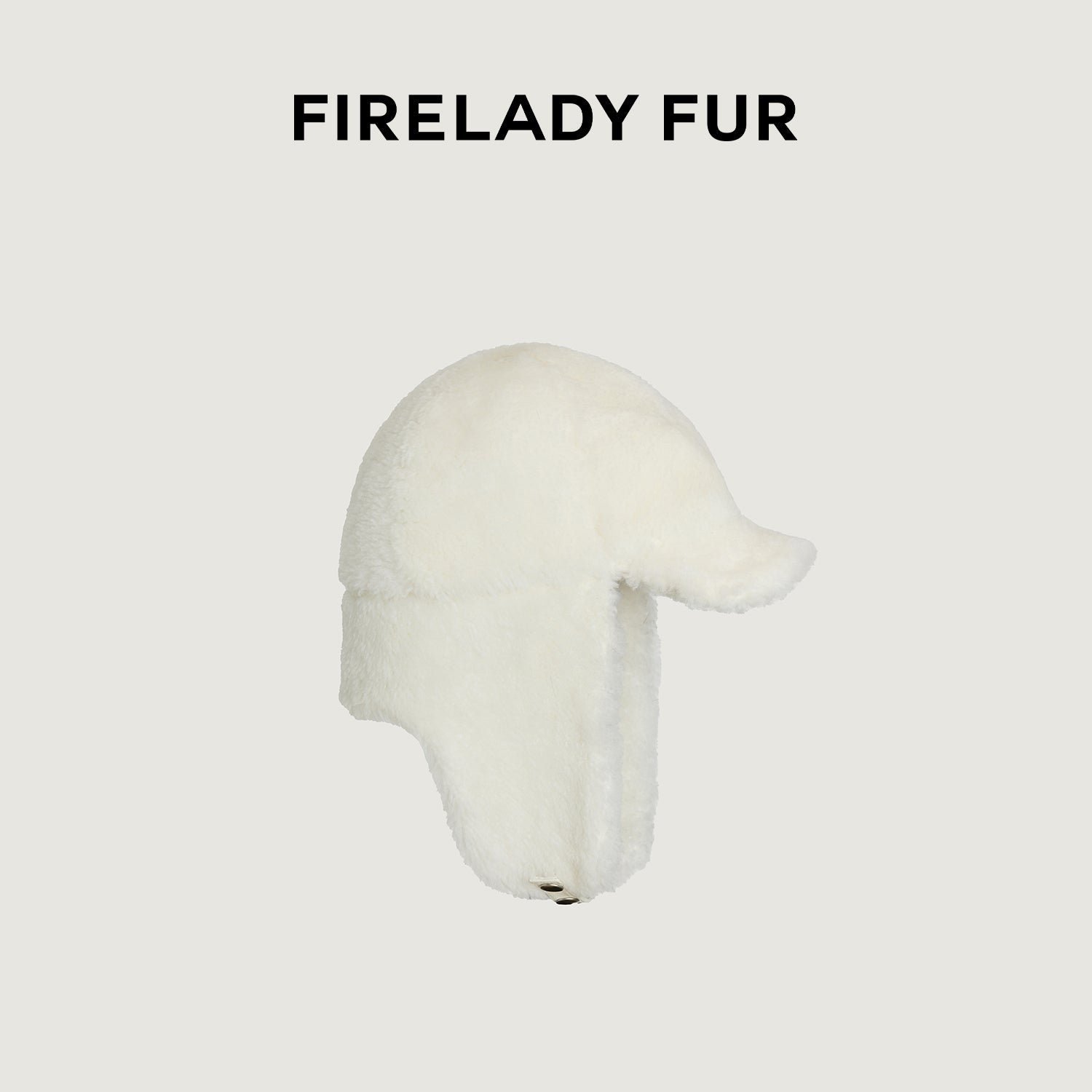 Firelady Fur fur hat with a high-quality feel, three colors of soft, fluffy, rice-grain wool for a warm and cozy look