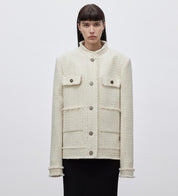 Heavy wool wool edged exquisite high-end small fragrant style jacket for women