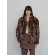 Leopard Resurgence Special limited edition natural color fox hair spotted fur coat