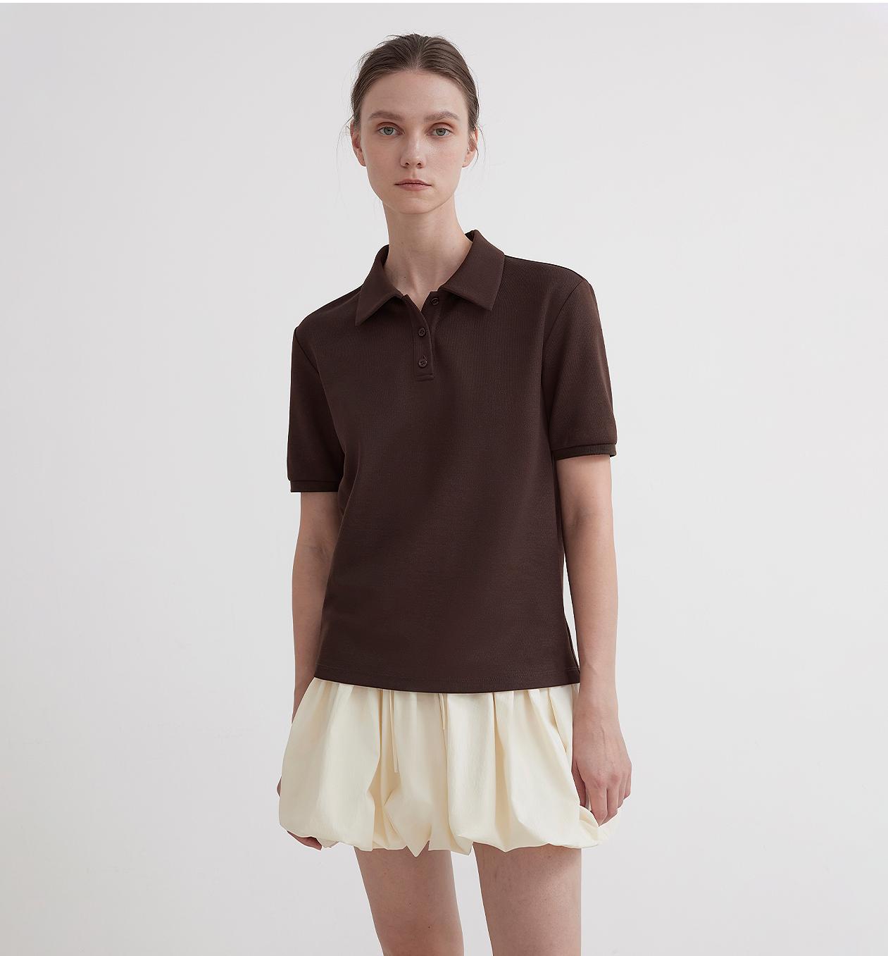 "Graeme" short-sleeved T-shirt with lapel polo shirt