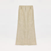 Retro Linen V-neck Halter Vest and Fishtail Hip Skirt Set"Old Money Weekly"