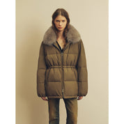 Firelady Fur Women's Fur-Trim Down Parka | Detachable Fox Fur Hood & 90% White Goose Down Fill“Frost Wild”