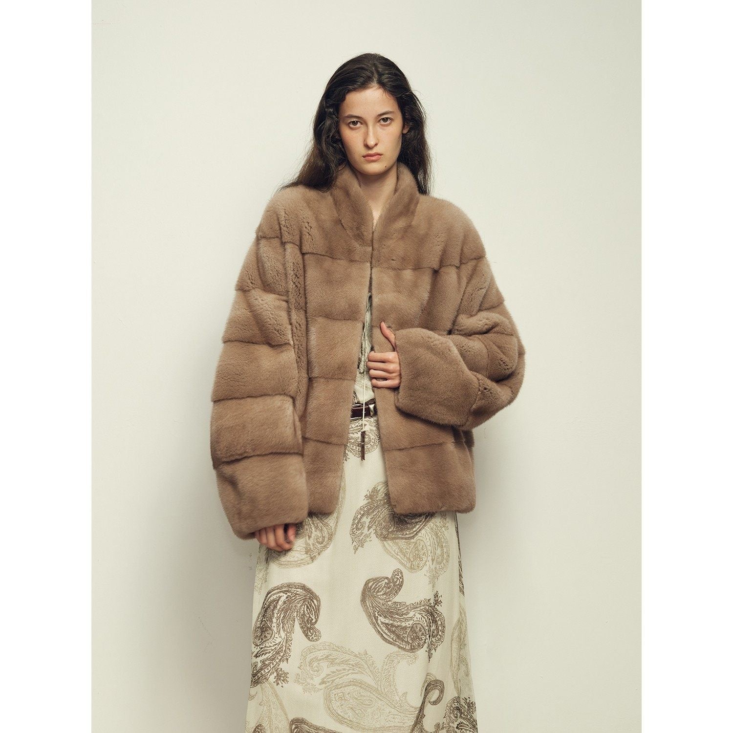 Fireladyfur Women's Purple Label Mink Coat | Horizontal Spine Tailoring | Mink Fur Outerwear“Legacy Mink”