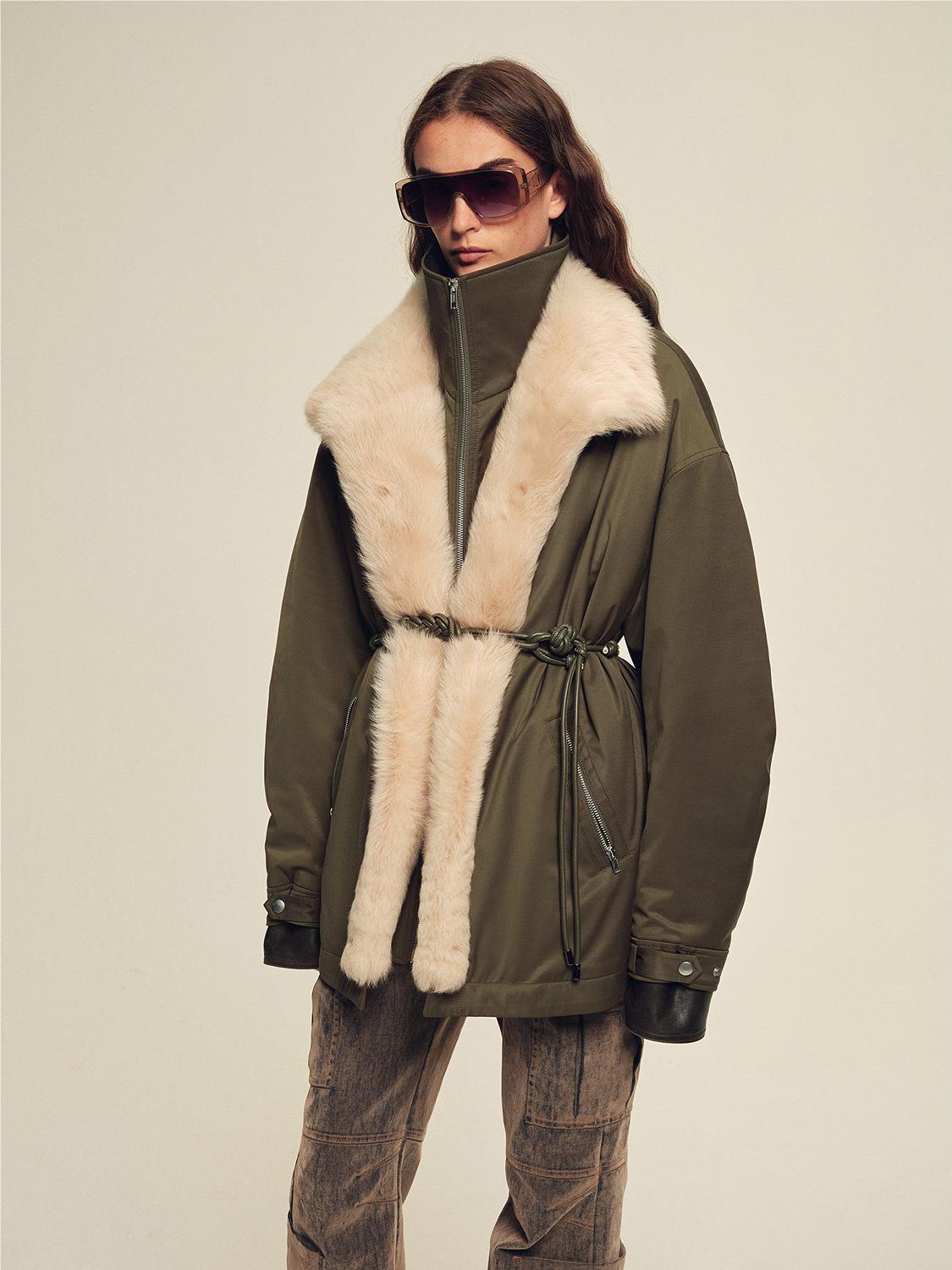 Firelady Fur Women's Detachable Toscana Shearling-Lined Parka Jacket "The Wizard of Oz"