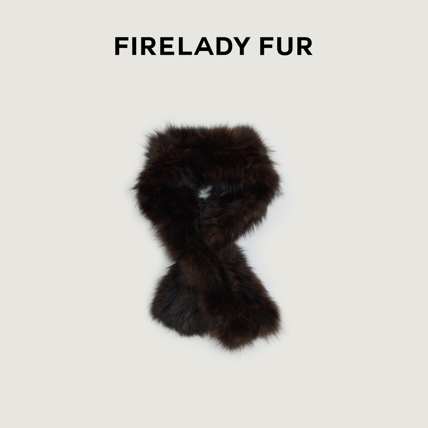 Firelady Fur Mink Fur Scarf Russian Imported Fashionable Retro Old Money Style Plain Weave