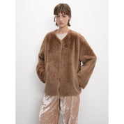 "Urban Home" Imported Merino Wool Fur Sheepskin Jacket for Women