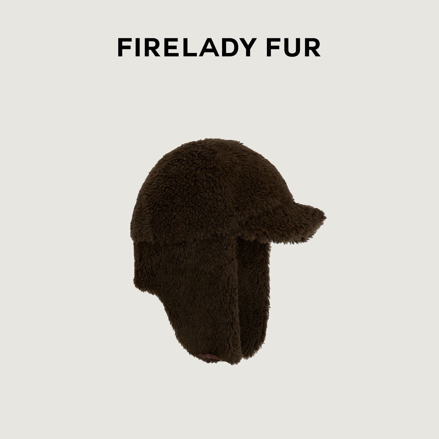 Firelady Fur fur hat with a high-quality feel, three colors of soft, fluffy, rice-grain wool for a warm and cozy look