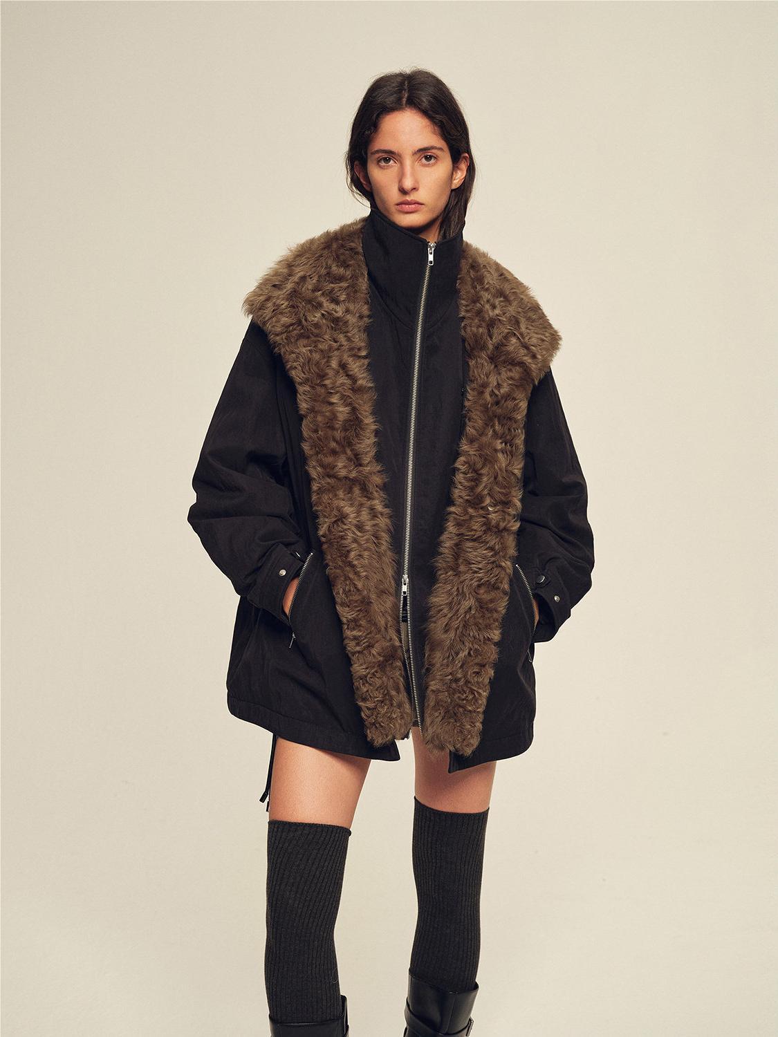 Firelady Fur Women's Detachable Toscana Shearling-Lined Parka Jacket "The Wizard of Oz"