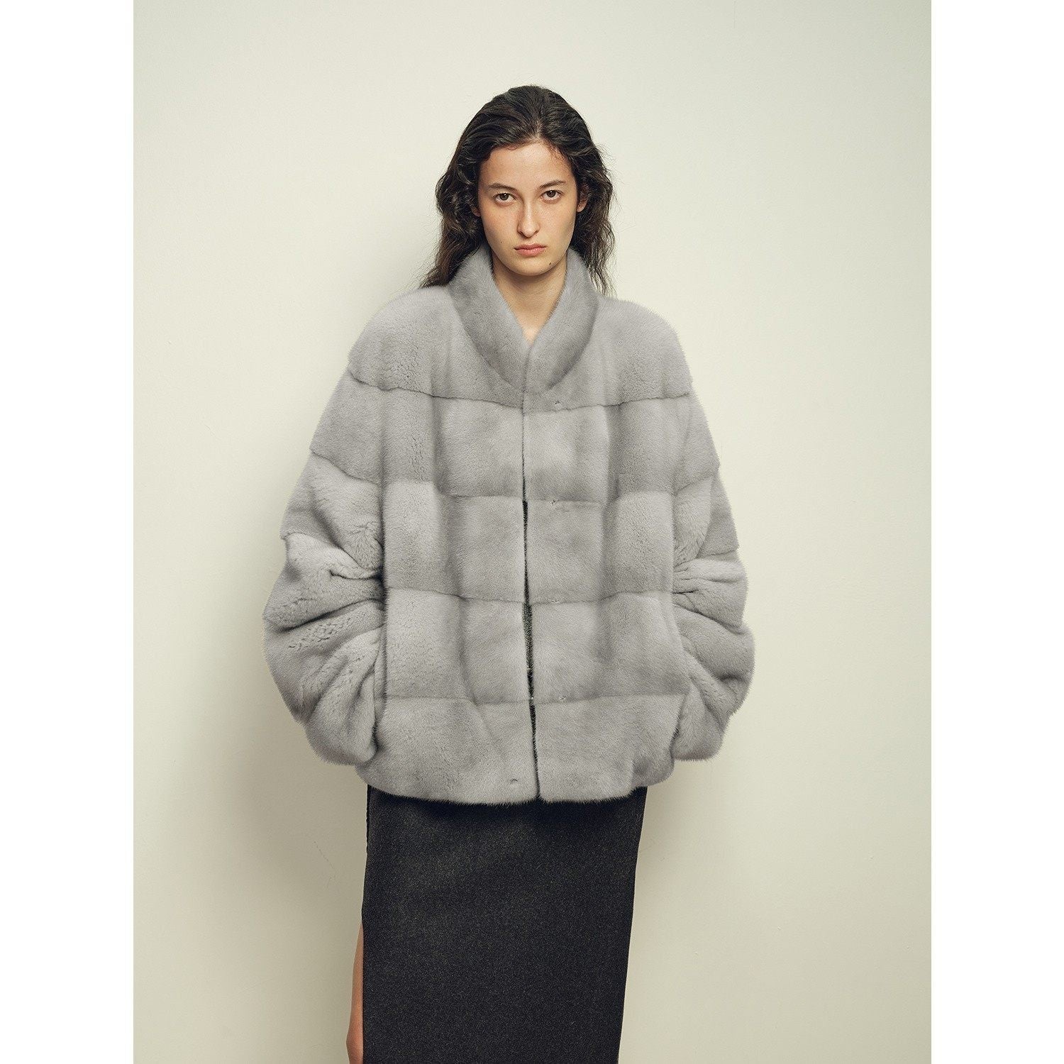 Fireladyfur Women's Purple Label Mink Coat | Horizontal Spine Tailoring | Mink Fur Outerwear“Legacy Mink”