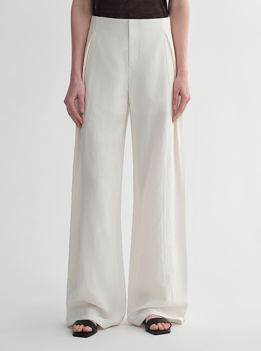 Mulberry silk linen V-neck vest summer suit for women