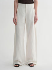 Mulberry silk linen V-neck vest summer suit for women