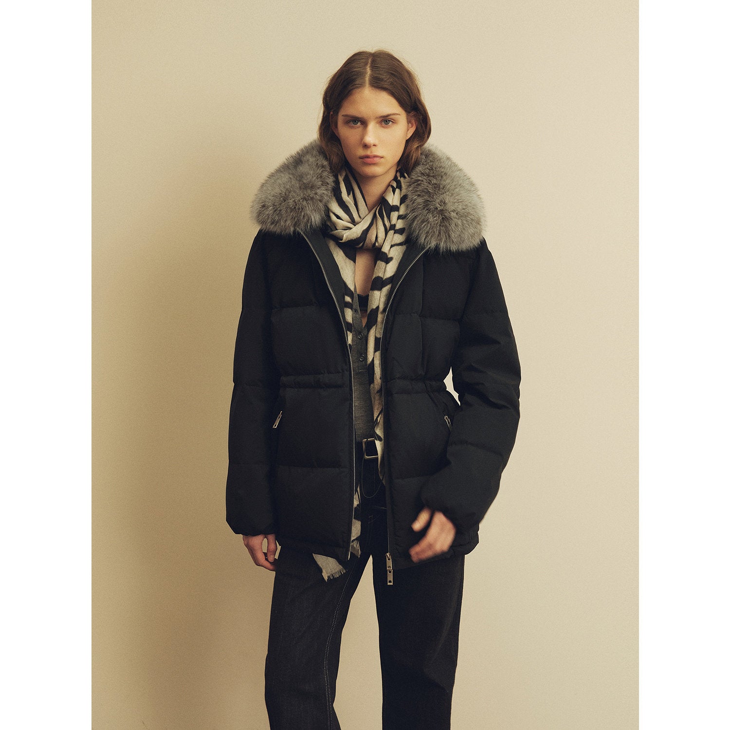 Firelady Fur Women's Fur-Trim Down Parka | Detachable Fox Fur Hood & 90% White Goose Down Fill“Frost Wild”