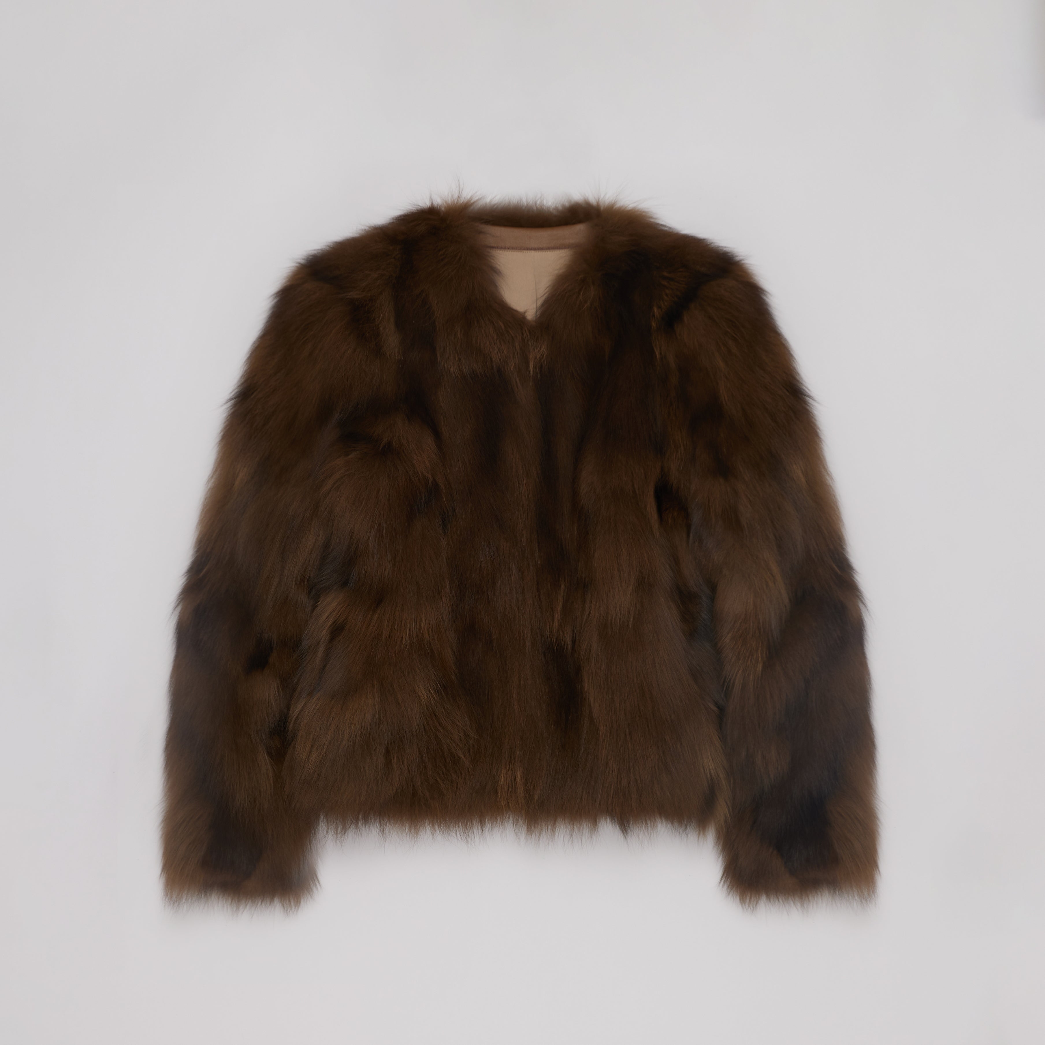 Reed Flower Finnish Fox Fur Coat