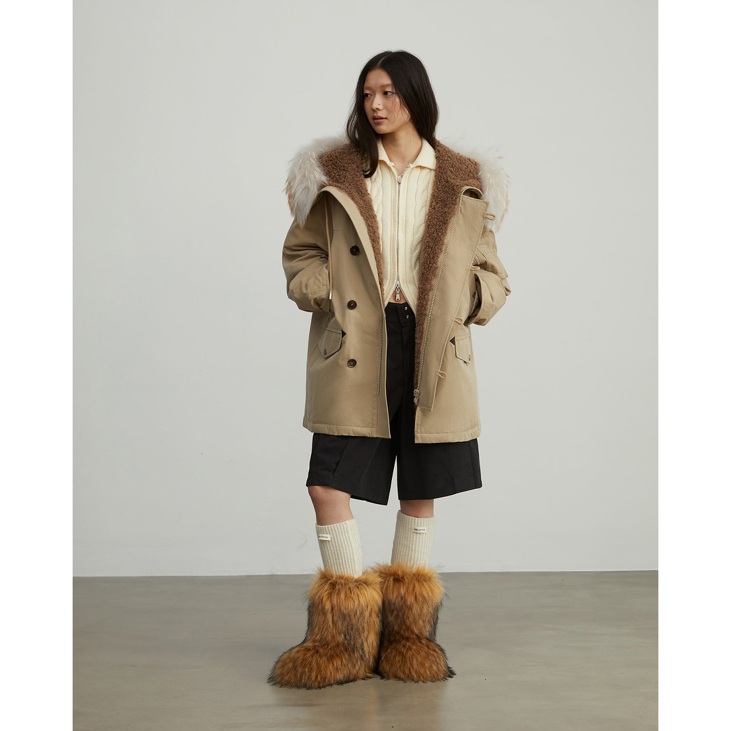 Coastal Highway Workwear Lightweight Hooded Parka Down Jacket