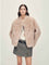 Fireladyfur Women's Casual Tuscan Sheepskin Jacket with Stand-up Collar“Sea of Love Accompaniment”
