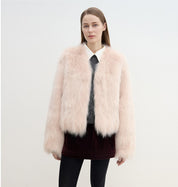 Letrans Women's Short Fox Fur & Leather Coat "Free Spirit Collection"