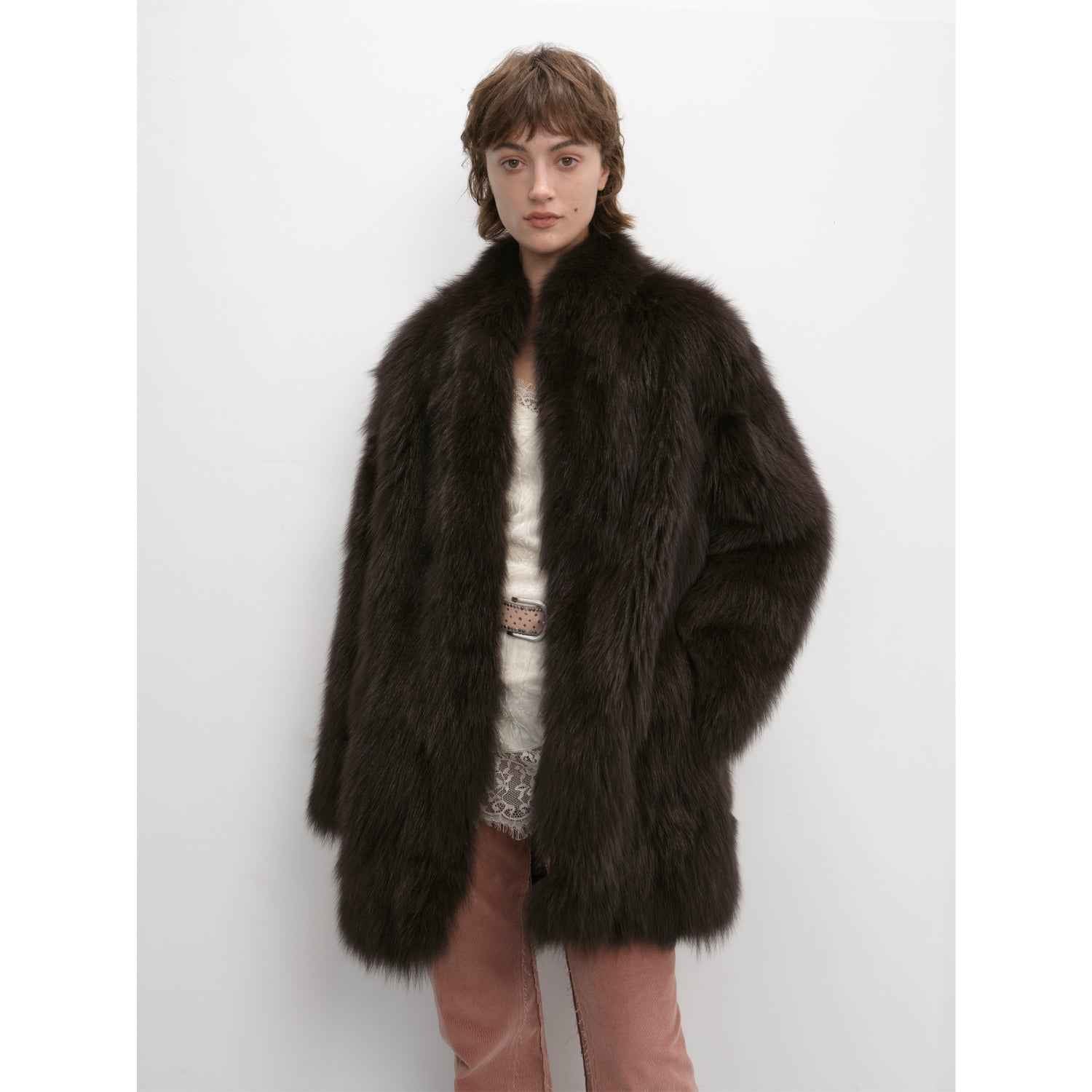 Light Years Away Imported Crown Grade Fox Fur Fashion Light Luxury 