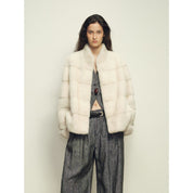 Fireladyfur Women's Purple Label Mink Coat | Horizontal Spine Tailoring | Mink Fur Outerwear“Legacy Mink”