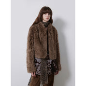 Sea of Love Accompaniment Casual Stand-up Collar Tuscan Sheepskin