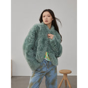 Sea of Love Accompaniment Casual Stand-up Collar Tuscan Sheepskin