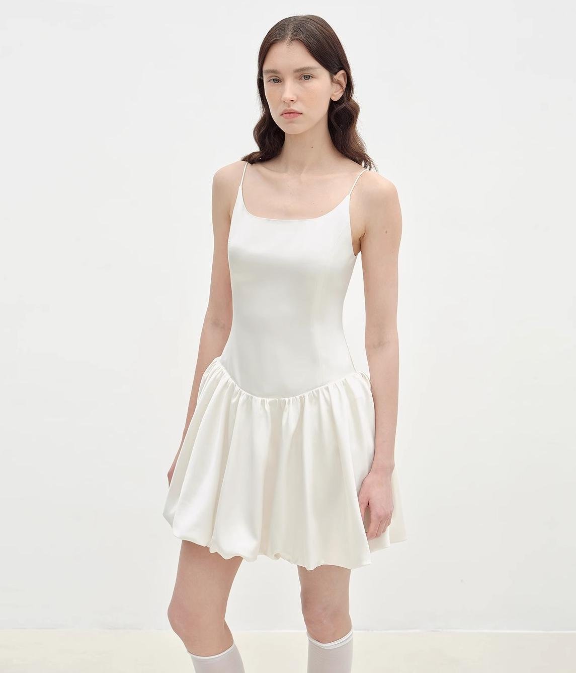 "Ballet" Acetate Satin Luxury Slip Dress - variant_title