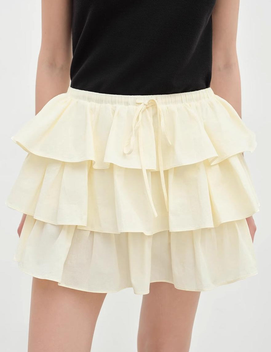 "Blueberry Cream" pure cotton anti - exposure lace cake skirt skirt - variant_title