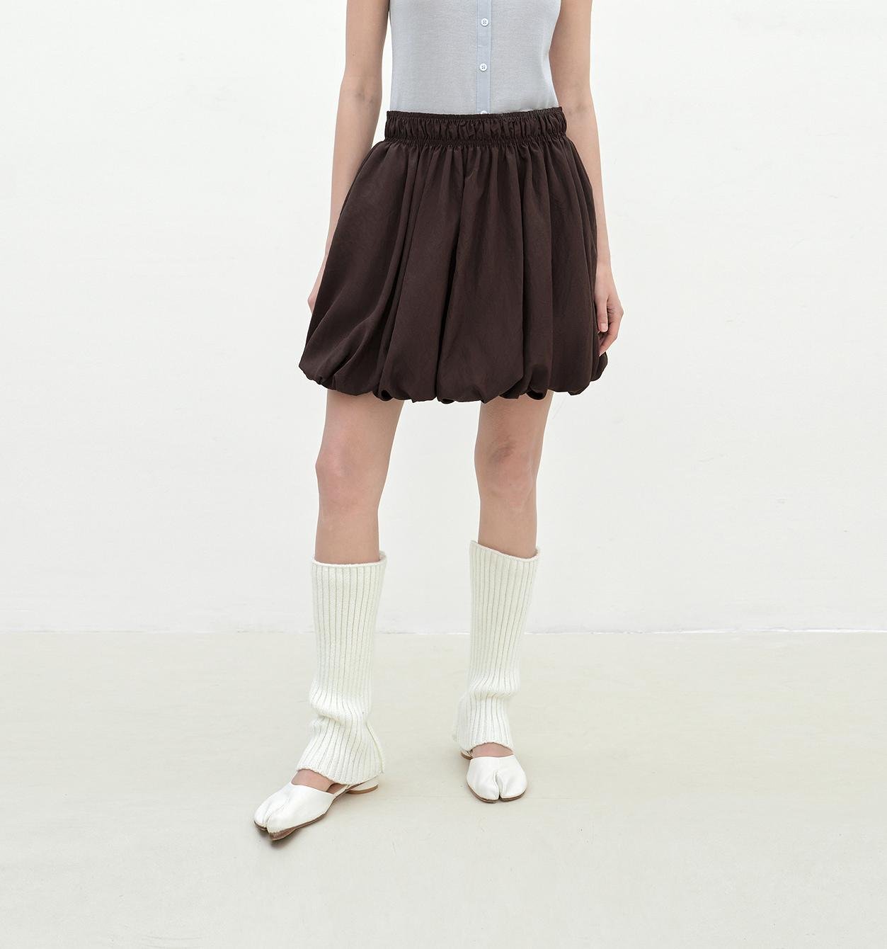 "Bubble Park" elastic waist three - dimensional flower bud new skirt - variant_title