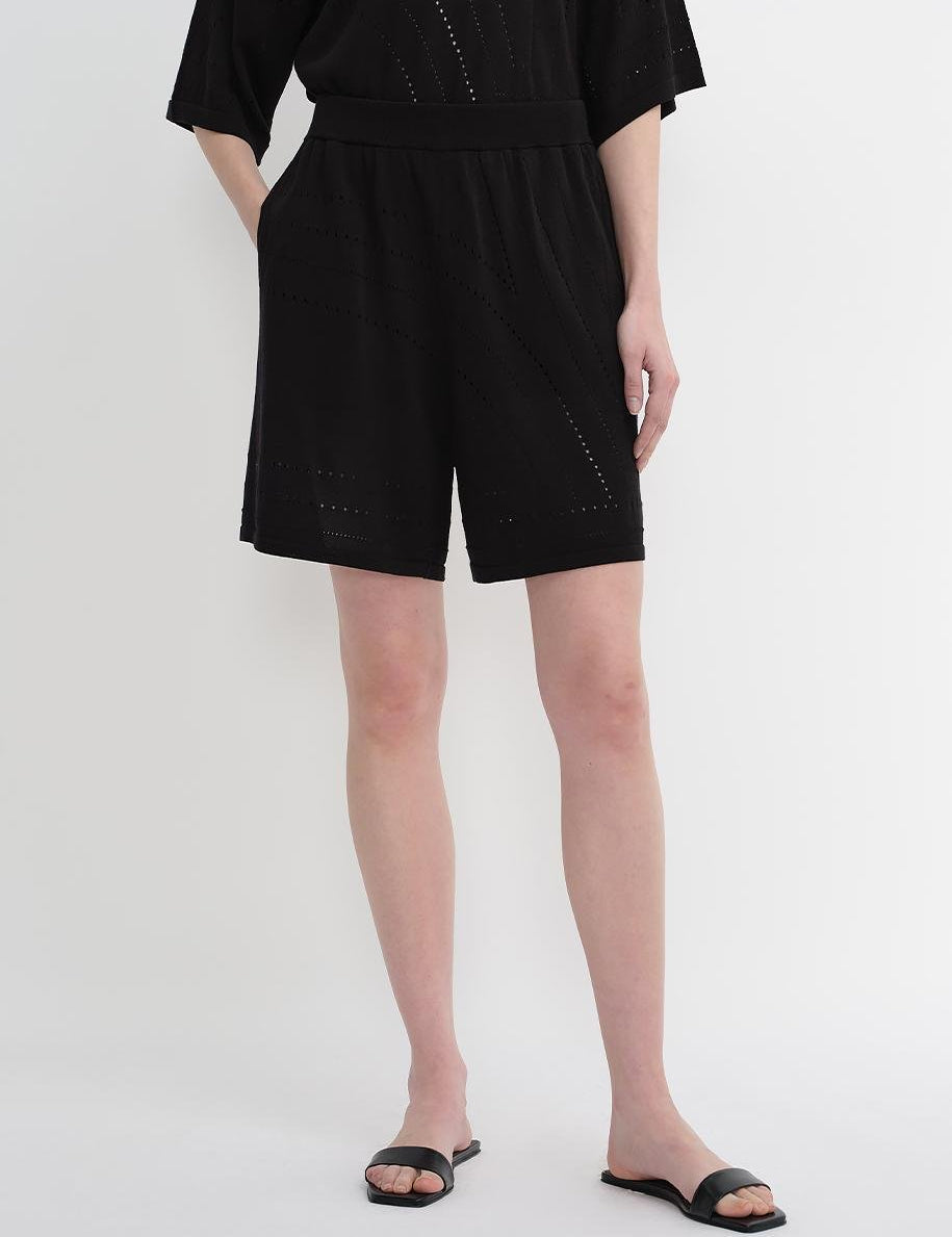 Customized Acetate Cotton Geometric Lines Knitted Suit - variant_title